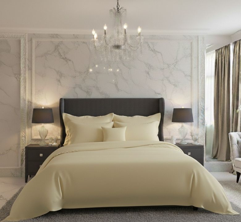 Jednobarevné povlečení: když chcete ložnici uklidnit jedním tahem