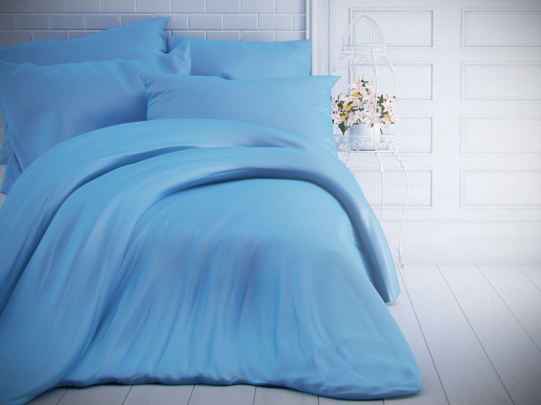 Jednobarevné povlečení: když chcete ložnici uklidnit jedním tahem